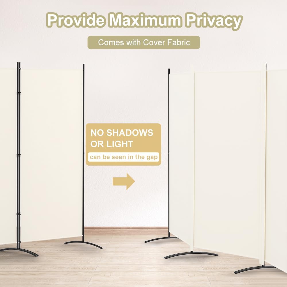 Kokorona 3 Panel Room Divider, 6FT Tall Folding Privacy Screen Wall Dividers,...