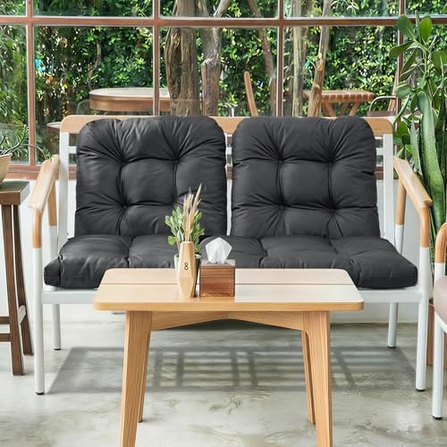 Wicker Chair Cushions of 3 Pieces, Waterproof Cushions for Patio Furniture, T...