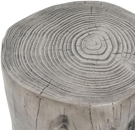 Christopher Knight Home Pawn 17" H MGO Outdoor Side Table with Tree-Stum...