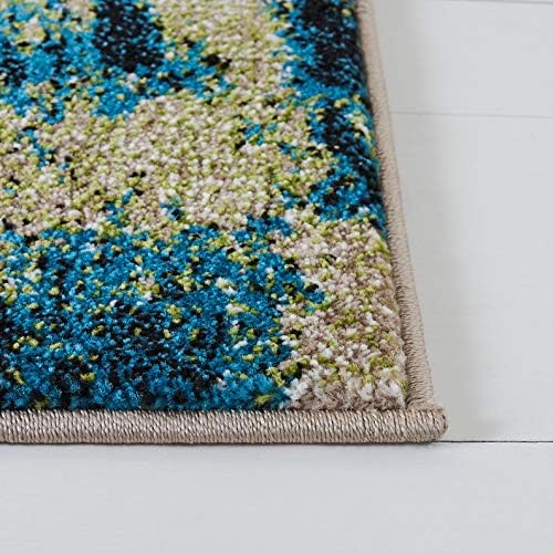 SAFAVIEH Glacier Collection X-Large Area Rug - 11' x 15', Navy & ...