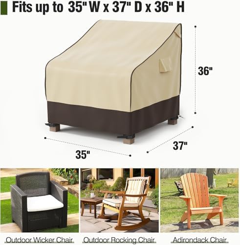 MR. COVER Patio Chair Covers Waterproof, Outdoor Furniture Covers for Rocking...