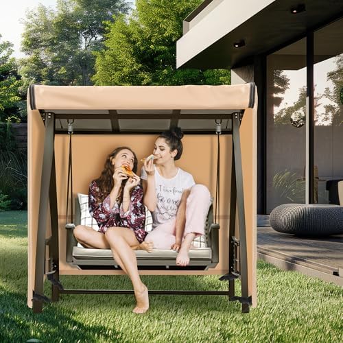 Outdoor Swing Covers for Patio Swing 2 Seater, 65" L x 50" D x 66&q...