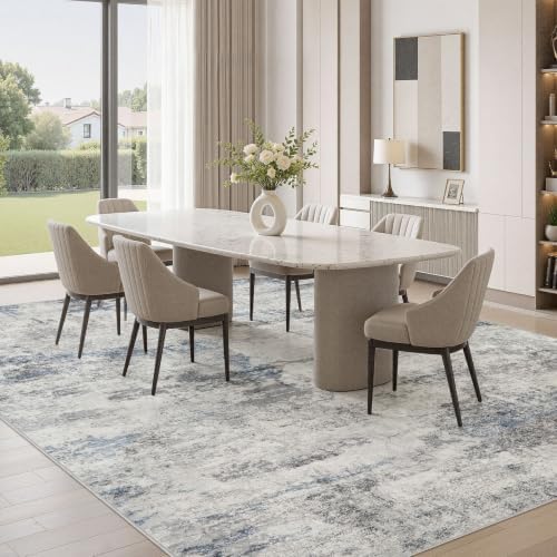 DMOYEST 8x10 Area Rug for Living Room Washable Abstract Indoor Carpet