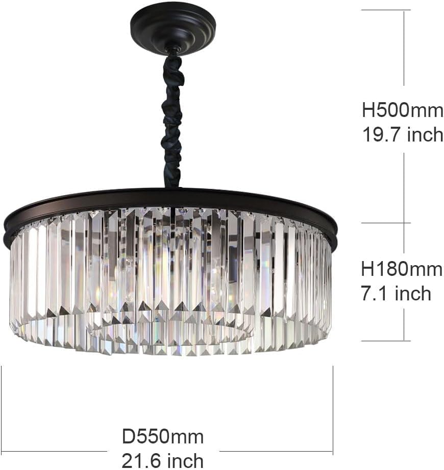 Crystal Chandeliers Modern Contemporary Ceiling Lights Fixtures Pendant Light...