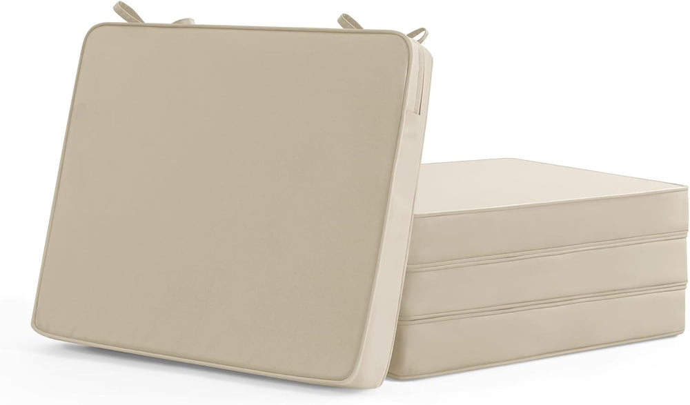 Summsun Outdoor Chair Cushions Set of 4: Water Resistant Seat Cushion for Pat...