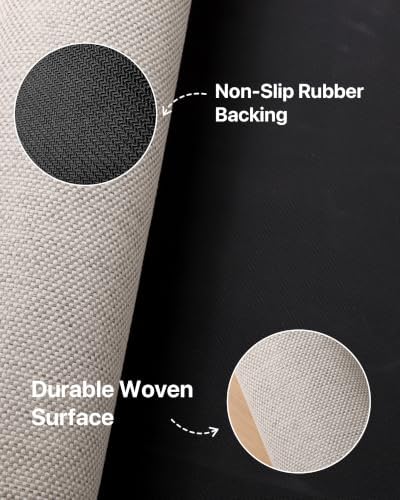 Door Mat Indoor Entrance, 5' x 7' Ultra Thin Non Slip Large Doormat w...