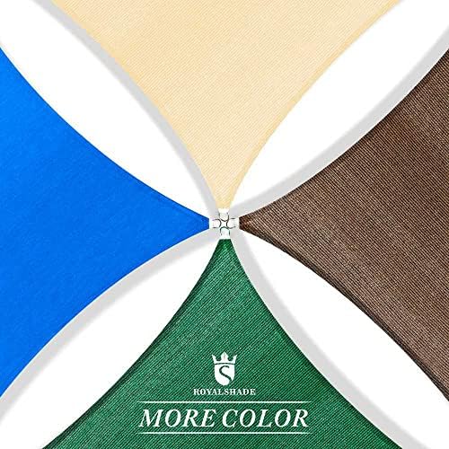Royal Shade 20' x 20' x 28.3' Beige Right Triangle Sun Shade Sail...
