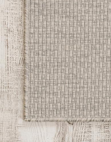 Rugs.com - Outdoor Solid Rug – 3' 1 x 5' 3 Light Gray Indoor/Outdoor ...