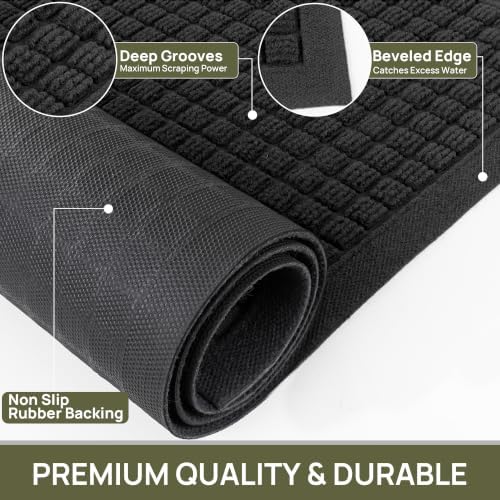 Front Door Mat Outside Entrance, Sturdy Indoor Outdoor Doormat 72x24