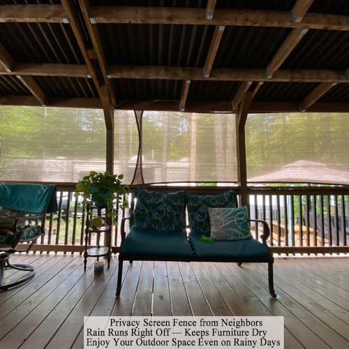 Sun Shade Cloth 8x20 FT, UV Block Outdoor Patio Shade Cover, Permeable and Te...