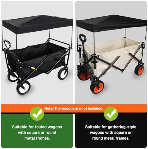 Wagon Canopy Cover Garden Push Awning Portable Outdoor Stroller Accessories A...