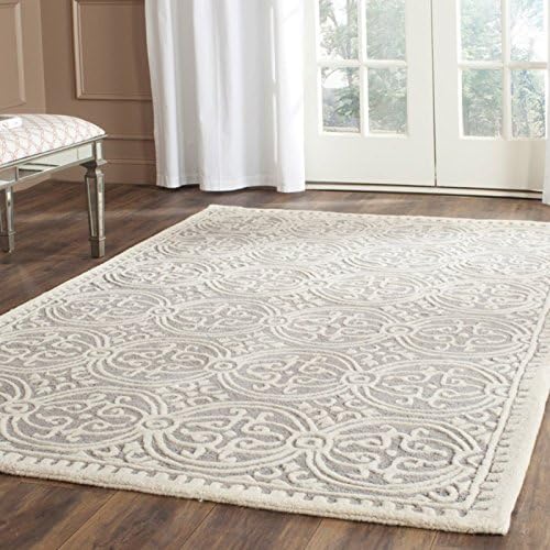 SAFAVIEH Cambridge Collection 11' x 15' Black/Ivory CAM123E Handmade ...