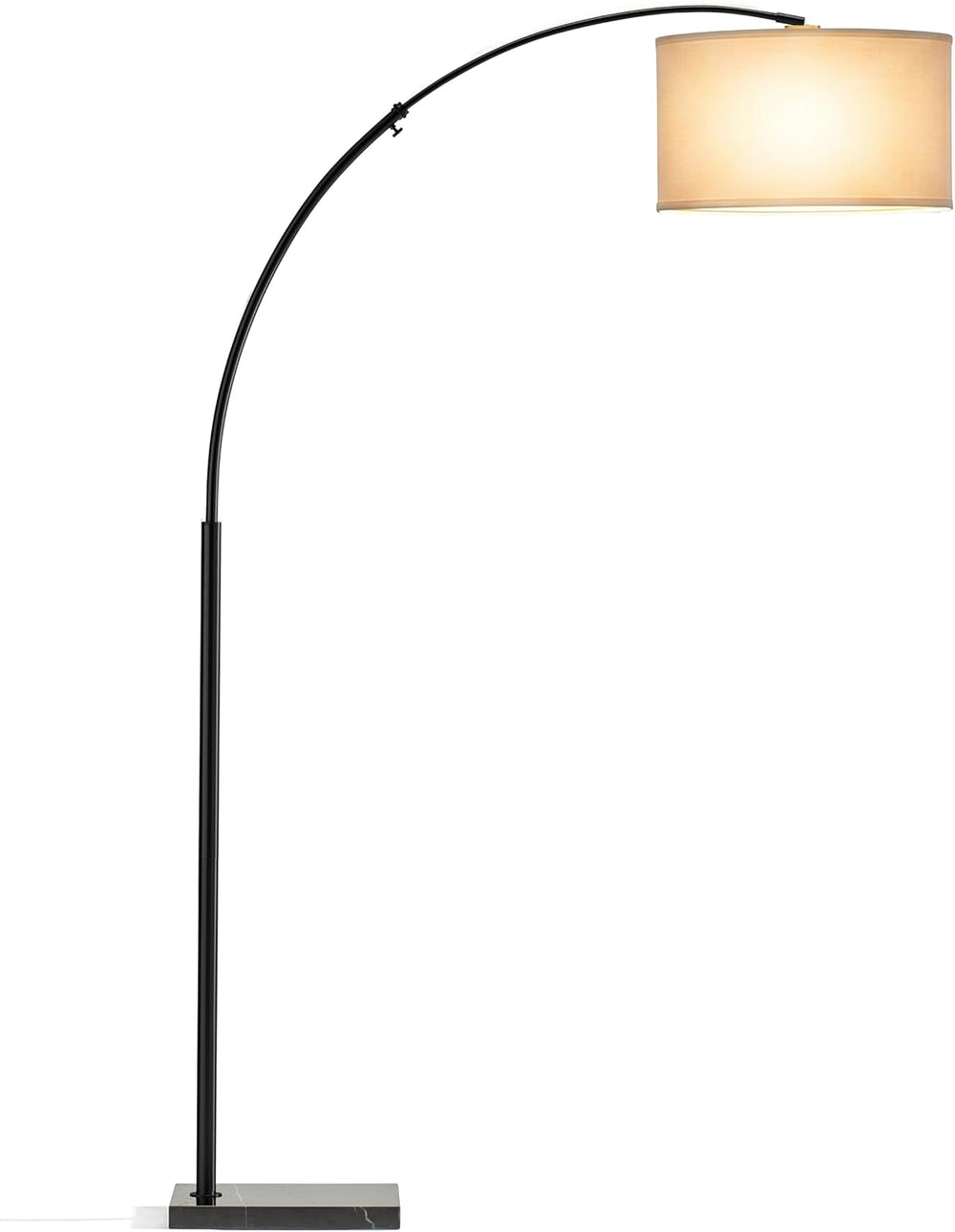 Brightech Logan Arc Floor Lamp, Bright Standing Lamp for Living Rooms, Office...