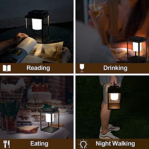 Outdoor Table Lamp, Cordless Rechargeable LED Lanterns for Patio