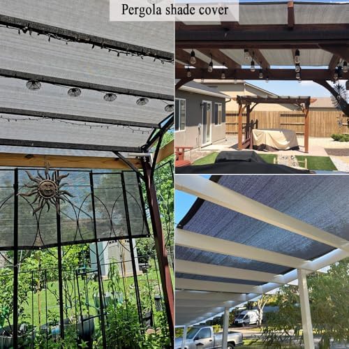 8X20 Ft Shade Cloth for Patio, 90% UV Block, 200GSM Sunshade Fabric