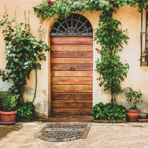 Durable Welcome Door Mats, 24"x36" Heavy-Duty Large Outdoor Mat for...