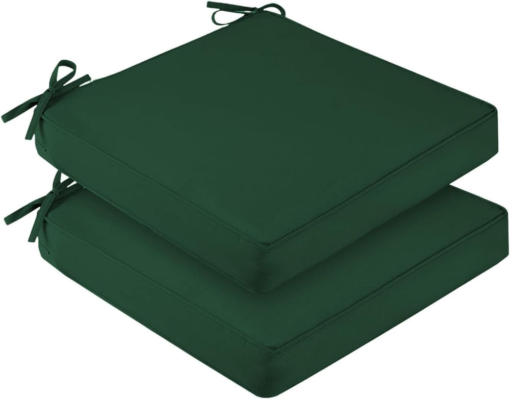 downluxe Waterproof Outdoor Chair Cushions Set of 2, 19" x 19" x 3&...