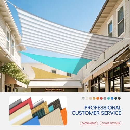 Bynbbur Sun Shade Sail 10'x12' Rectangle Shade Cloth for Garden, Perm...
