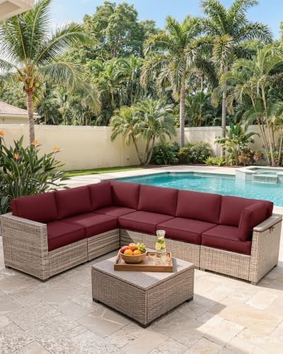14 Pcs Outdoor Cushion Slipcovers Outdoor Patio Cushion Covers Replacement Wa...
