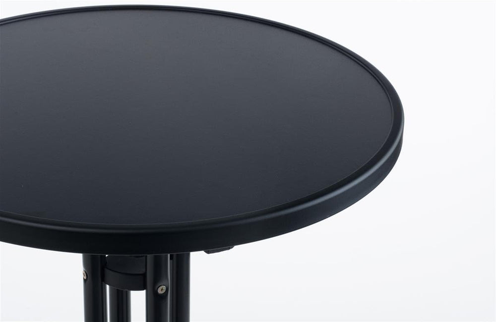 Displays2go Round Black Highboy Cocktail Pub Table, 31.5 Inch