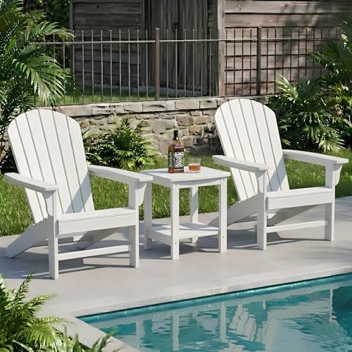 Y&M Outdoor Side Table, HIPS Adirondack Small Double Layer Table, Waterpr...