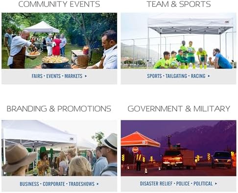ABCCANOPY Commercial Pop Up Canopy Tent with Sidewalls 10X10,White