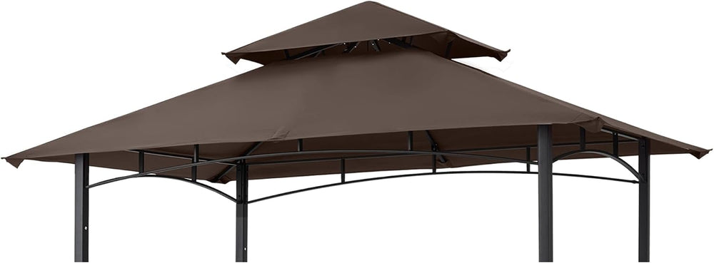 MASTERCANOPY Replacement Canopy top for Grill Gazebo L-GG001PST-F, Brown