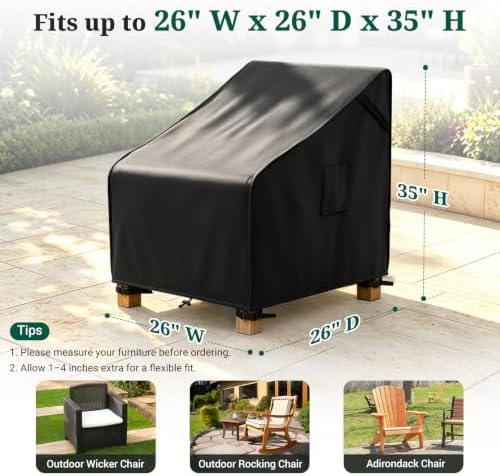 MR. COVER Patio Chair Covers Waterproof, Outdoor Furniture Covers for Rocking...