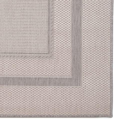 Modern Bordered Indoor Outdoor Area Rug Weather Resistant Outdoor Carpet for ...