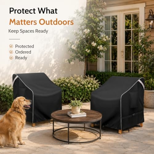 COSFLY Outdoor Patio Chair Cover Waterproof, Fits 29"W x 30"D x 36&...