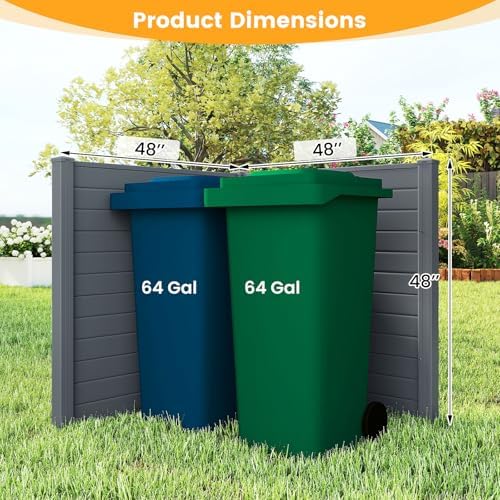 GIANTEX No-Dig Air Conditioner Fence, 2 Panels, 48''W x 48''H...