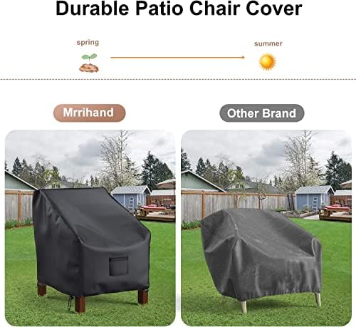 Patio Chair Covers Waterproof, Mrrihand Lounge Deep Seat Cover, Heavy Duty Ou...