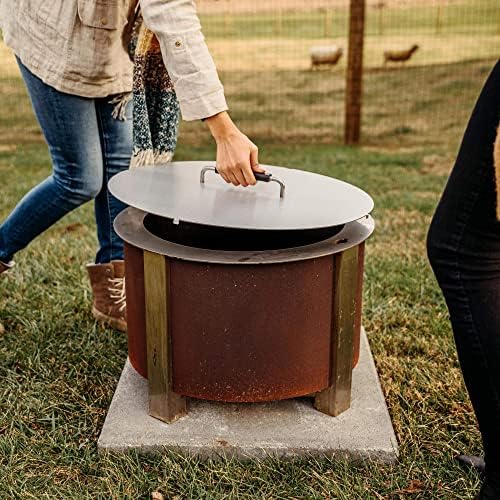 Breeo X Series Lid 24 - Stainless Steel Fire Pit Cover & Firepit Lid