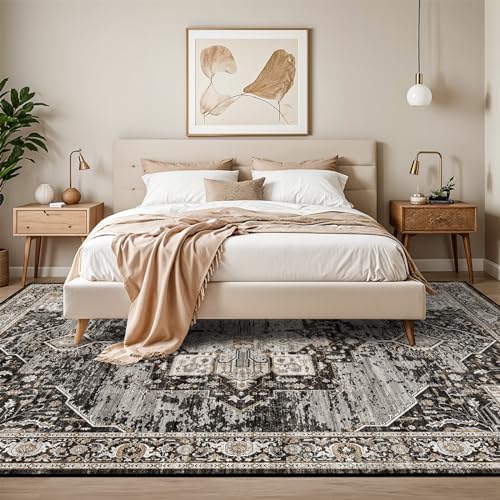 RUUGME Washable 10x14 Area Rug - Soft Area Rugs for Living Room Stain Resista...