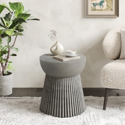 Christopher Knight Home Jaym 16.75" H Indoor Outdoor Accent Side Table, ...
