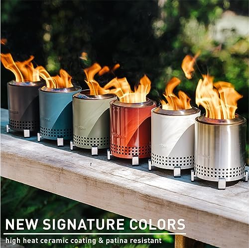 Solo Stove Mesa, 5.1 Inch Tabletop Fire Pit with Stand - Smokeless, Stainless...
