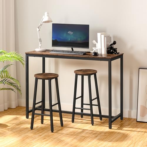 HOOBRO Bar Stools, Barstools Set of 2,Counter Height Barstools, 24.8" Ba...