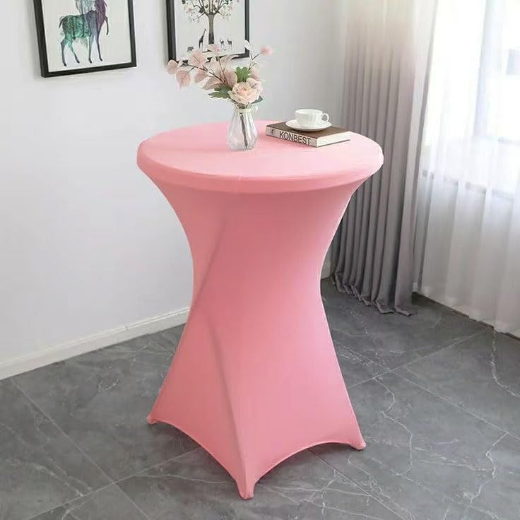 4Pack Pink Cocktail Table Cover 32x43 Inch Cocktail Table Tablecloth
