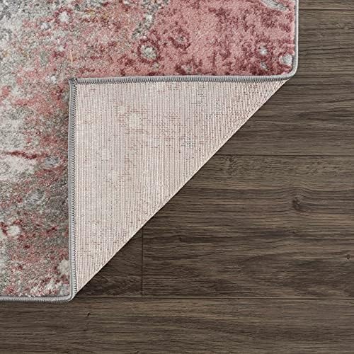 Hauteloom Malmesbury Modern Abstract Bedroom Living Room Area Rug - Marble Sw...