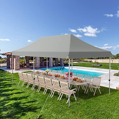 Tangkula 10x20 Ft Pop Up Canopy Tent, Easy Set-up Outdoor Commercial Instant ...