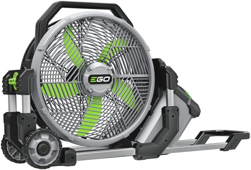 EGO POWER+ Portable Misting Fan, Outdoor Electric 18" 5 Speed Fan, Batte...