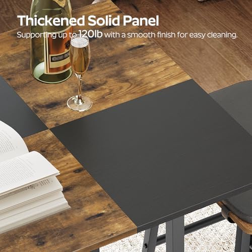 YATINEY Bar Table, Kitchen Dining Table, Bar Counter Height Table, Pub Color ...