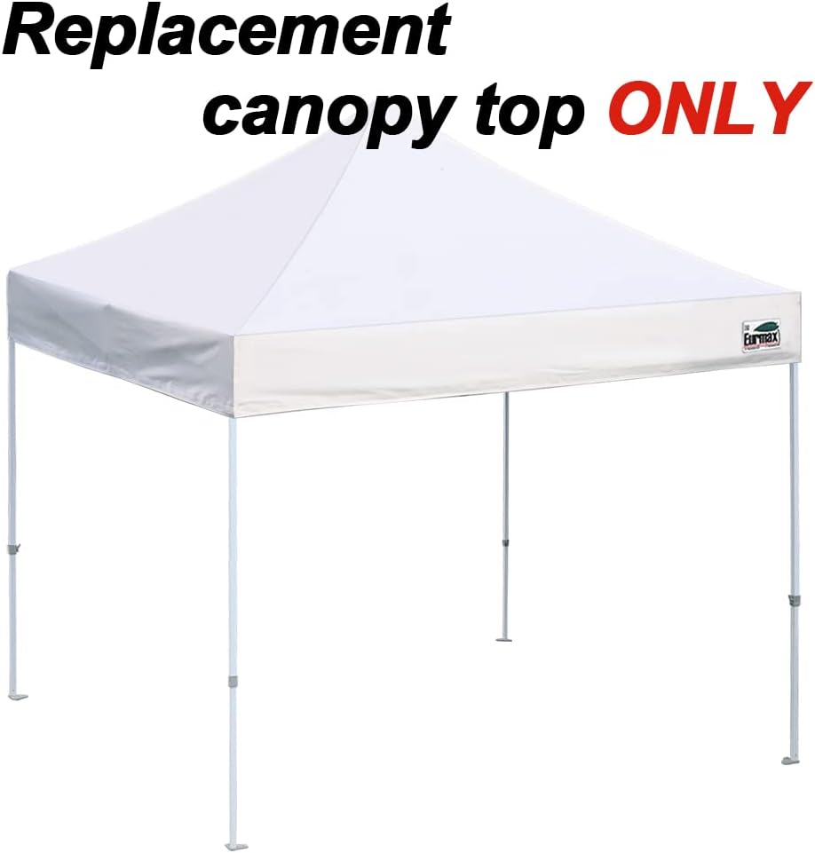 Eurmax USA 10x10 Pop Up Canopy Replacement Top,Universal Instant Canopy Cover...