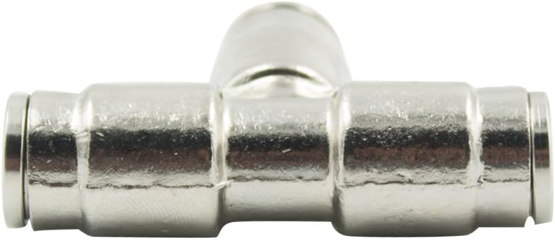 nickel plated brass push to connect fitting for, side view