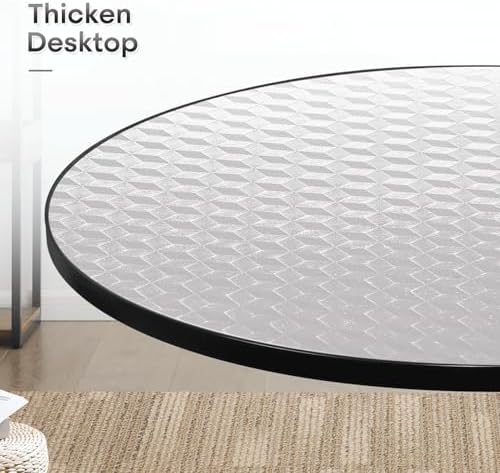 Athena Collection Bar Table Modern Round Cocktail Table Height Adjustable, Ta...