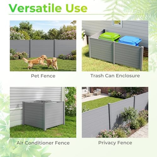 GIANTEX 36''H x 48''W Air Conditioner Fence Privacy Screen 3 ...