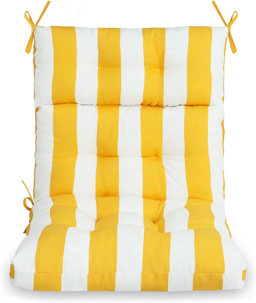 Only choice High Back Adirondack Chair Cushion Set of 2-44”x 22”x 4” Waterpro...