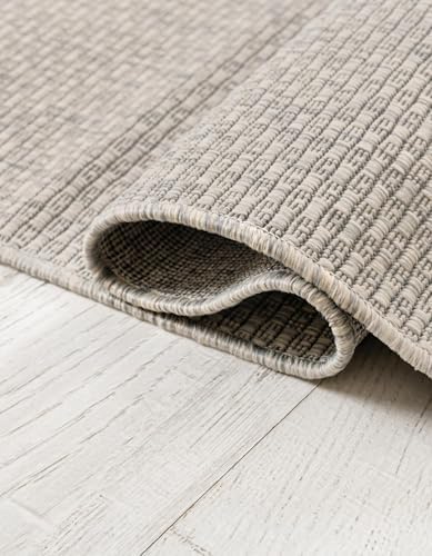 Rugs.com - Outdoor Solid Rug – 3' 1 x 5' 3 Light Gray Indoor/Outdoor ...