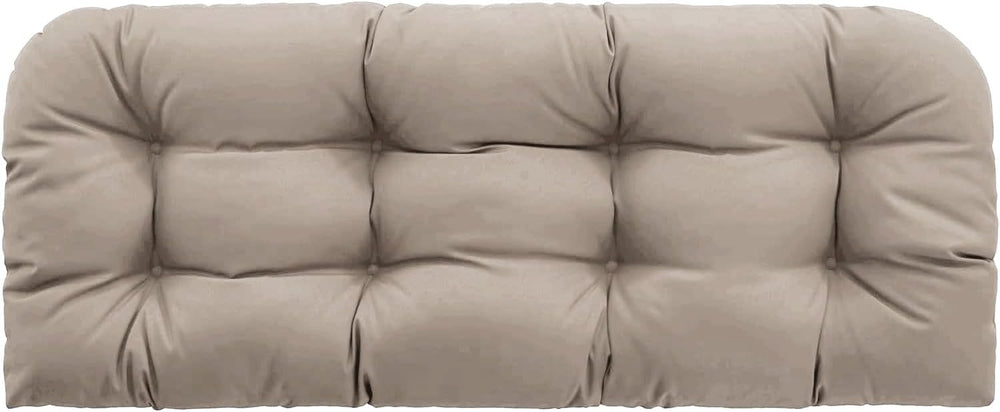 Outdoor Bench Cushion 44x22x4 Inch Loveseat Pad, Taupe