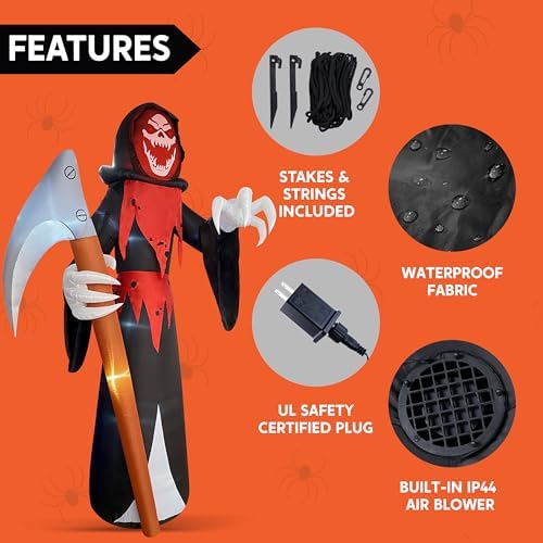 Joiedomi 12 ft Tall Halloween Inflatable Outdoor Decoration, Blow Up Yard Dec...